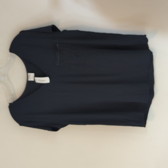 Soma Cool Nights Short Sleeve Pajama Tee with Pocket L - Picture 5 of 14